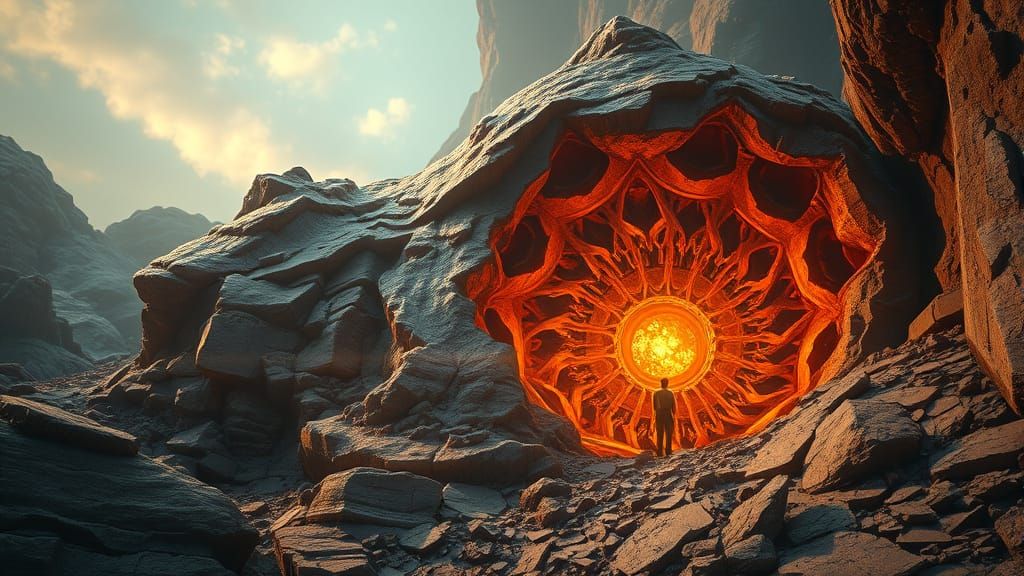 Mystical Fossil Unearthed as Digital Matte Painting