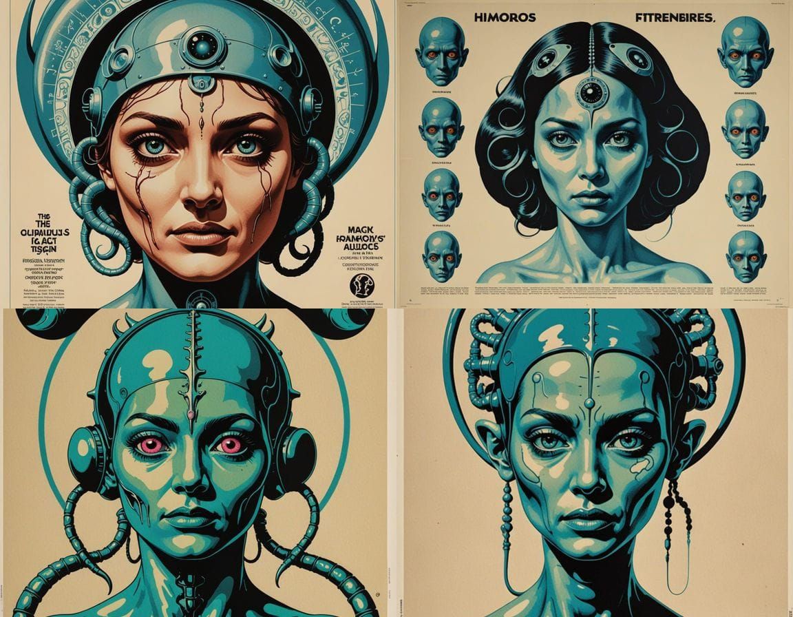 Surreal Homunculus Horror as Pisces Zodiac Sign Disgrace