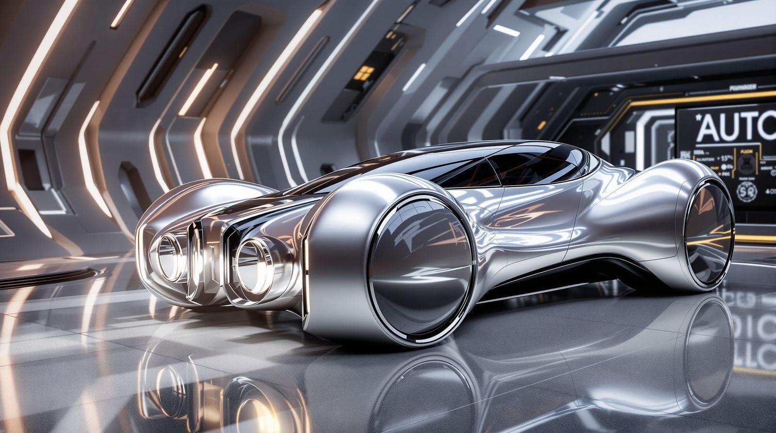 Futuristic 2035 Concept Car Inspired by Tucker Torpedo