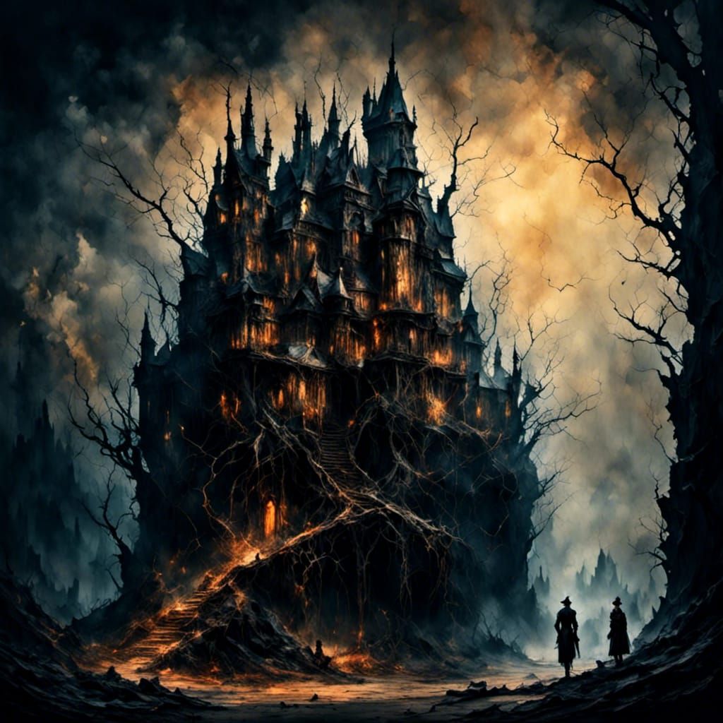 Dark Fantasy Black Princess in 80's Art Style