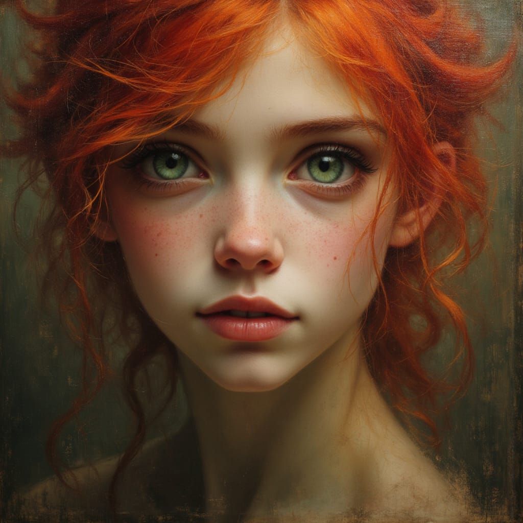 Ethereal Forest Goddess in Impressionist Style