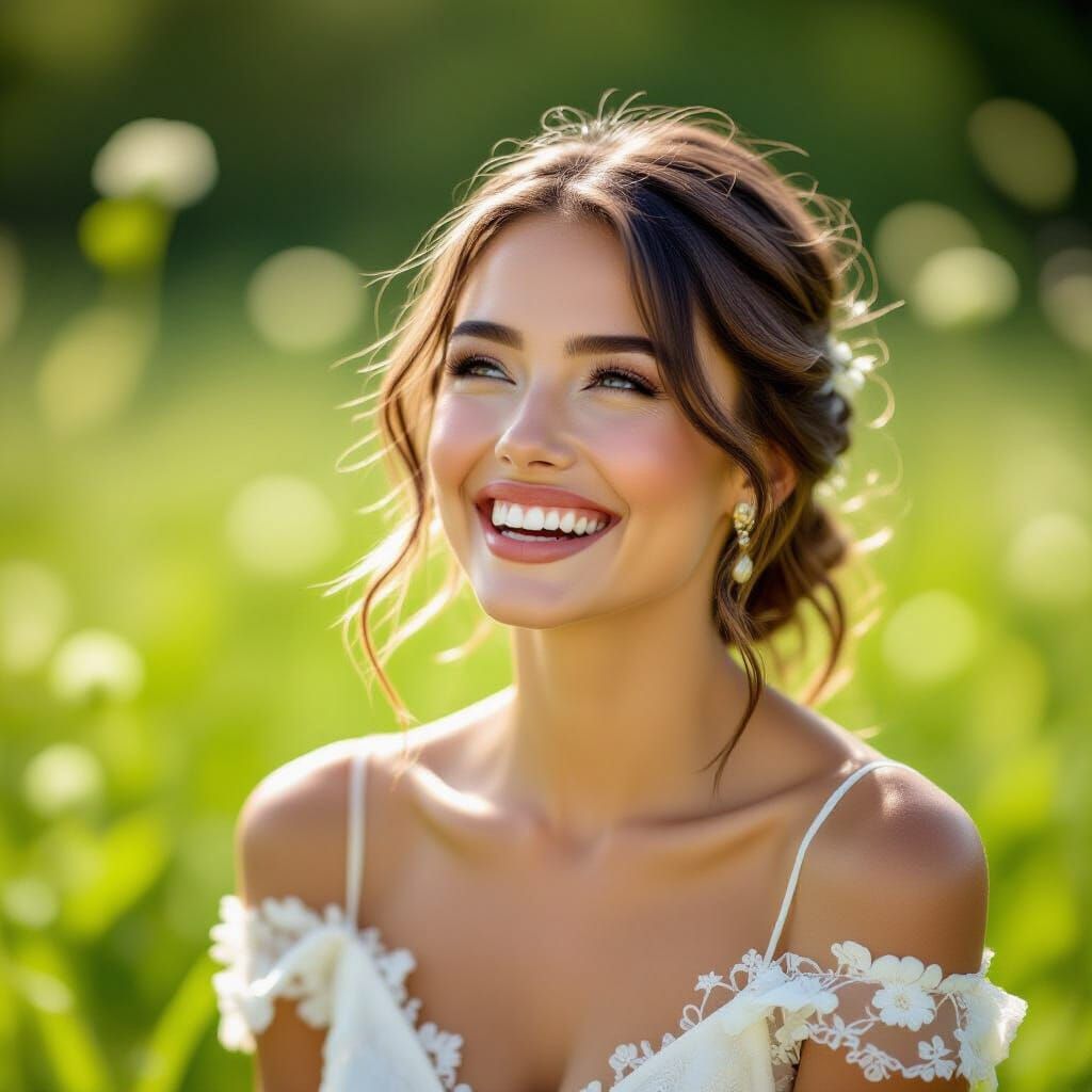 Joyful Lucy in Sunny Meadow, Professional Photography