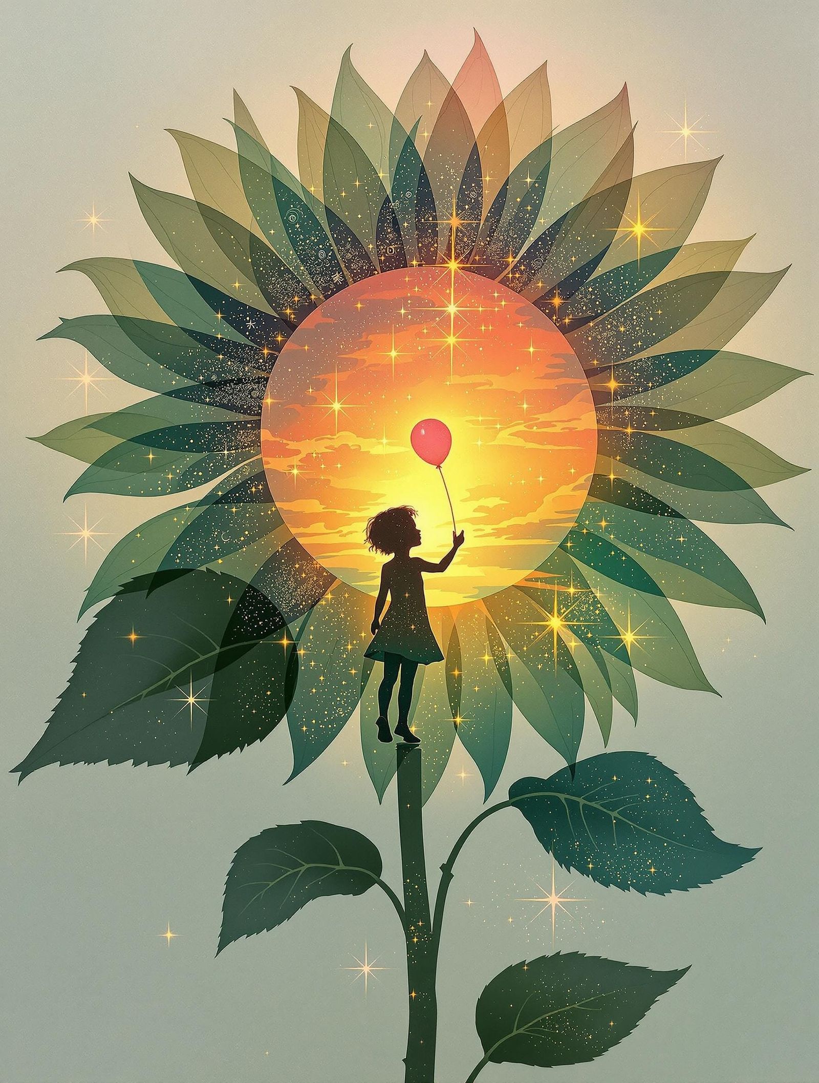 Regal Sunflower with Tender Farewell