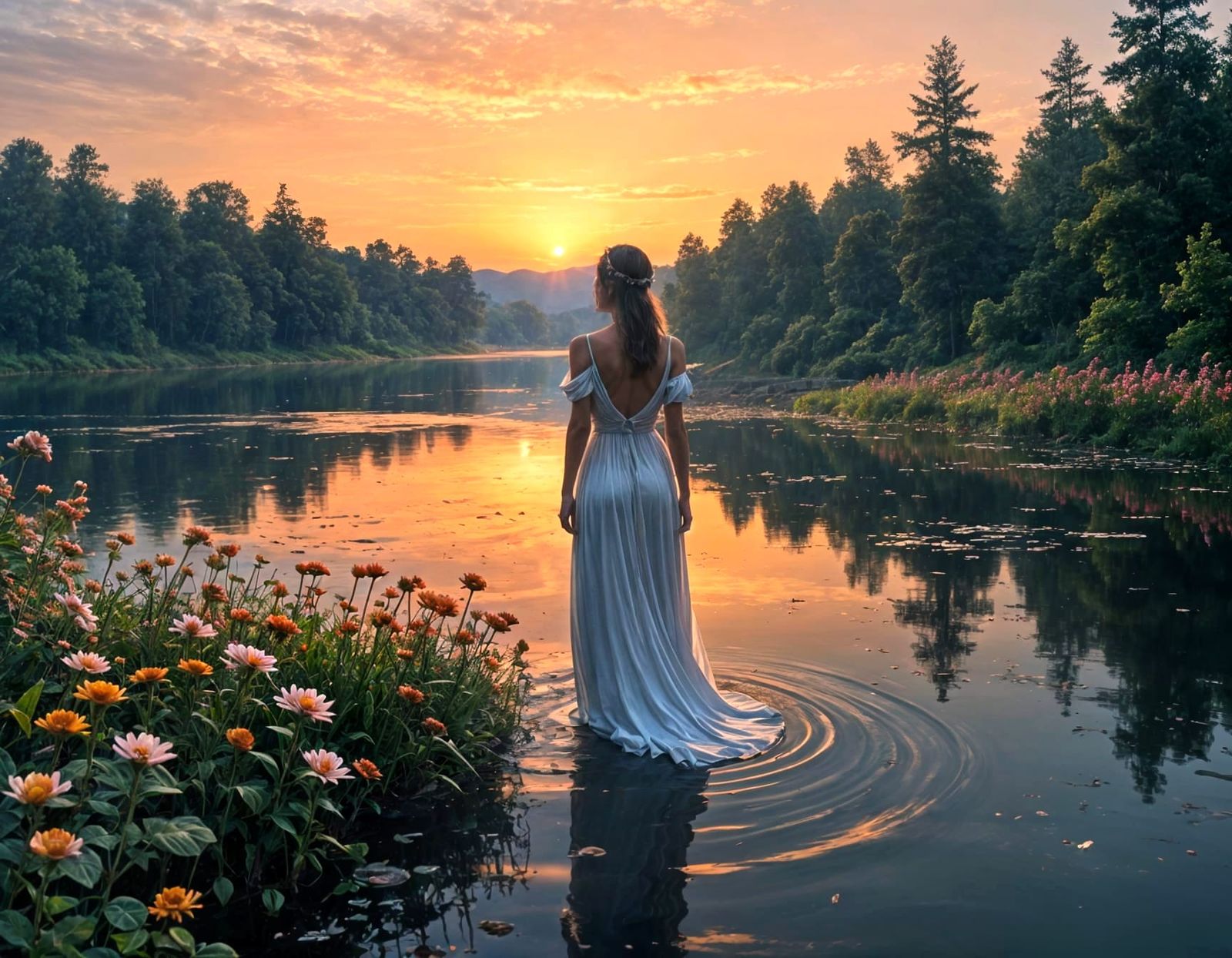 Dreamy Synthwave Cityscape