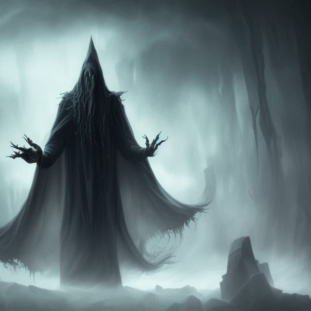 Ominous Eldritch Wizard Concept Art in 8k