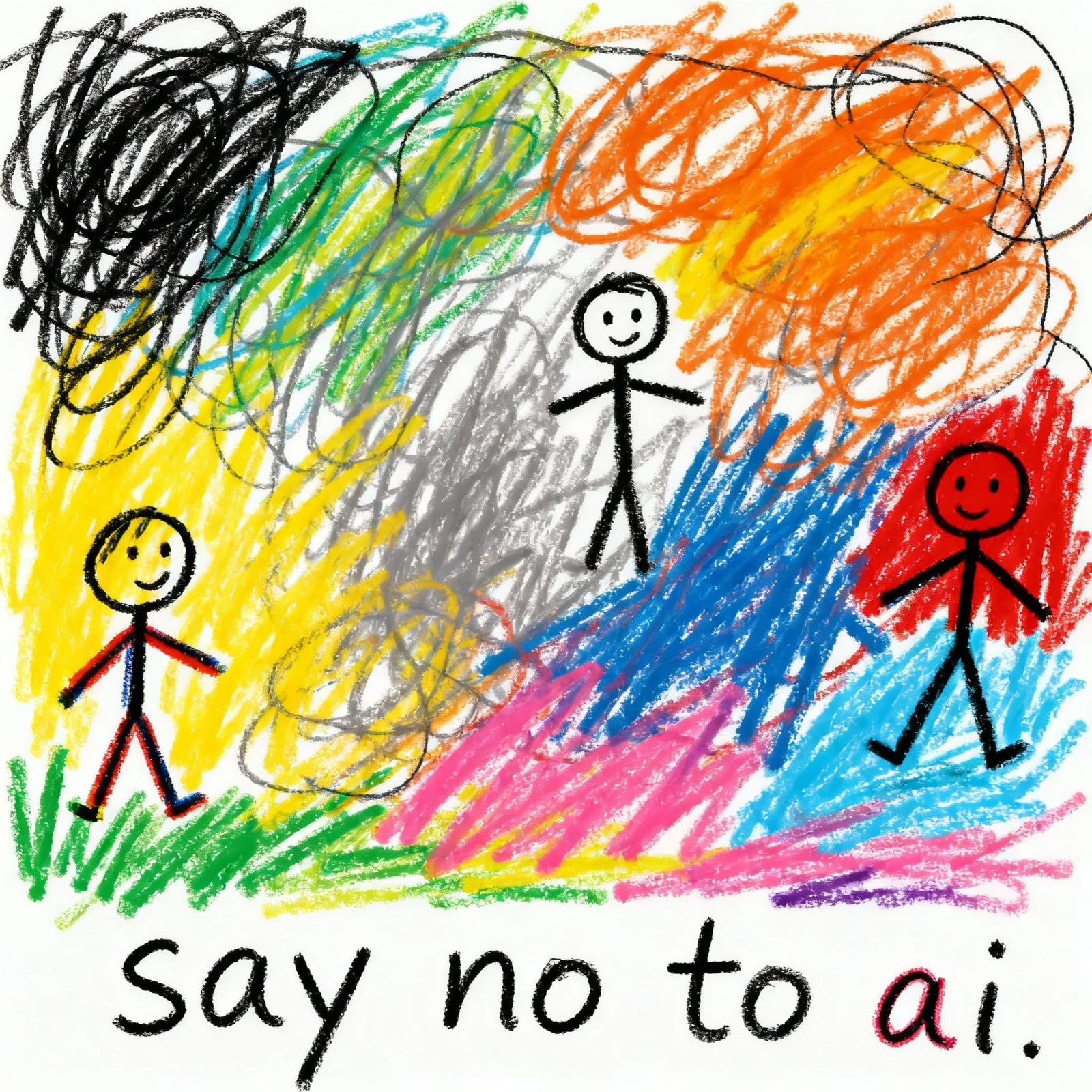 Child's Drawing: Say No to AI