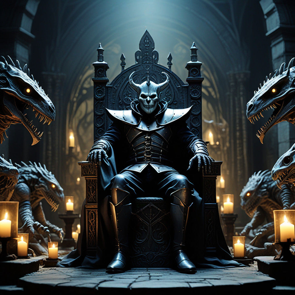 Epic Tin Man Throne Scene in Moody Cinematic Style