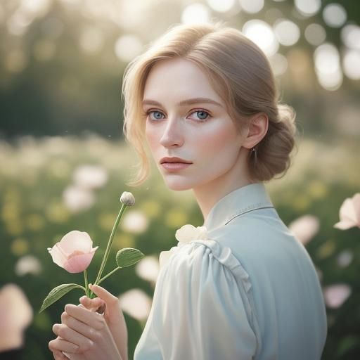 Dandelion Clock Close-Up in Soft Natural Light