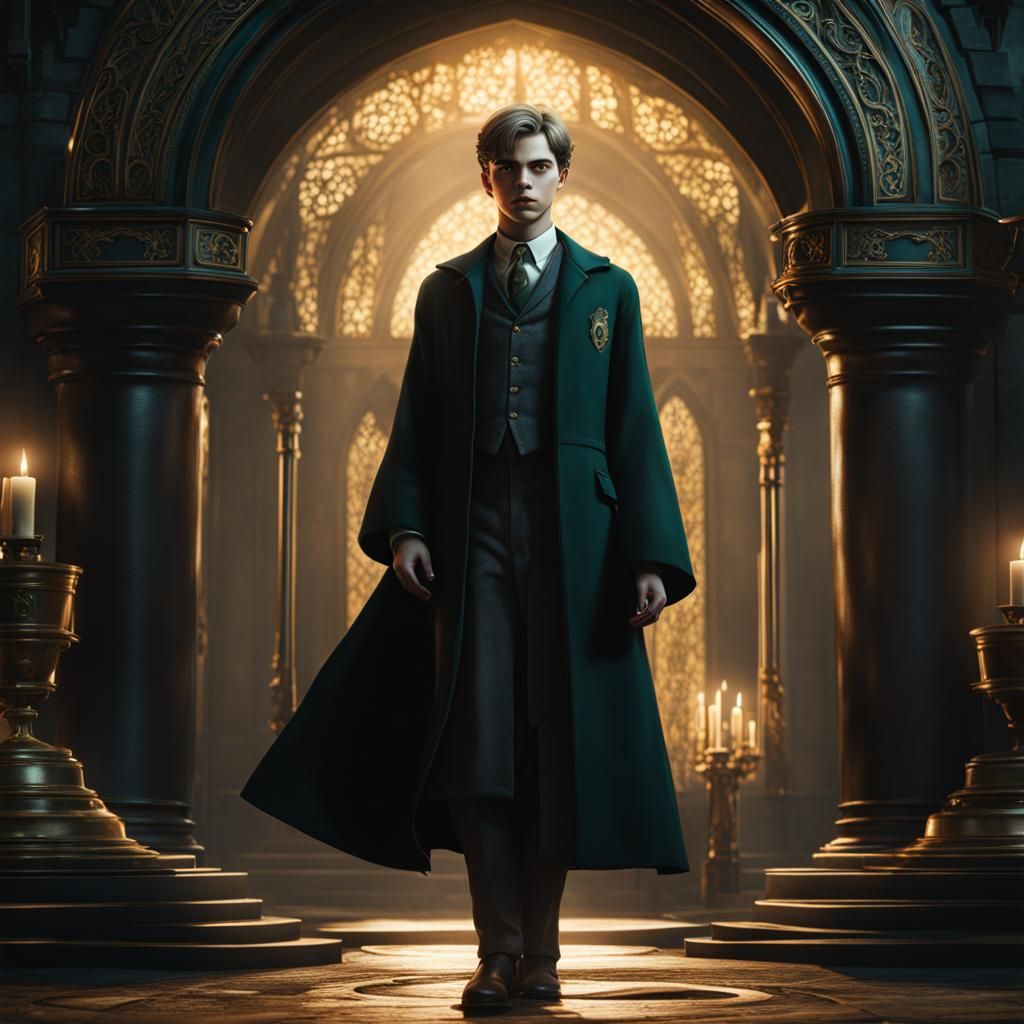 Blonde Young Tom Riddle Fantasy Concept Art