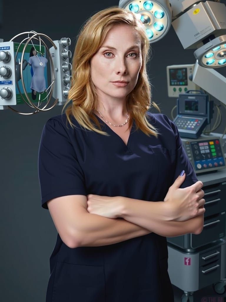 Medical Professional in Operating Theatre, Realistic Style