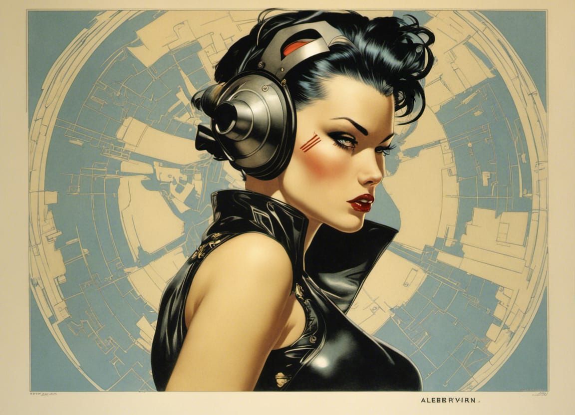 Cyberpunk Vehicle in Glamour Style