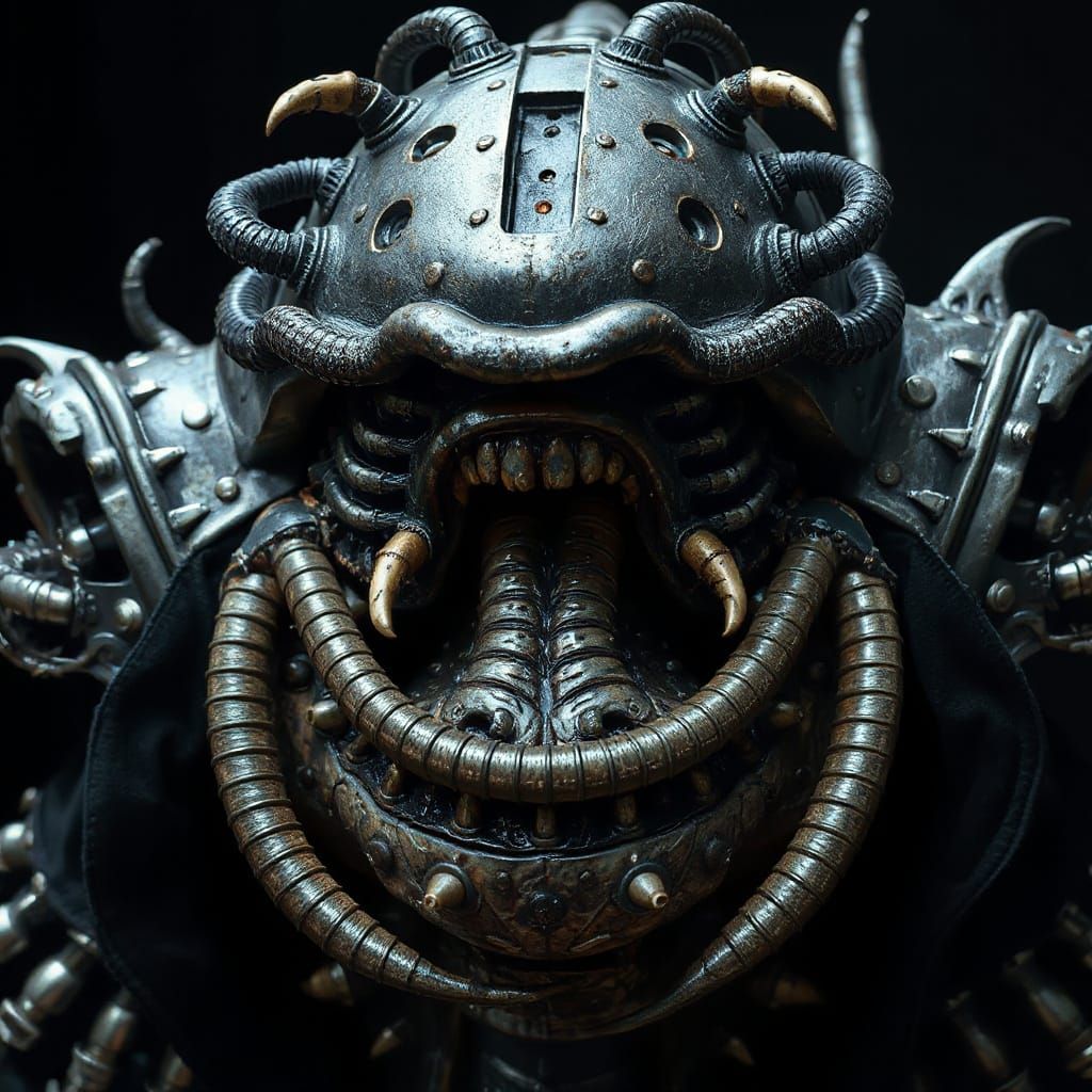 Grotesque Biomechanical Jabba the Hutt Drag Queen