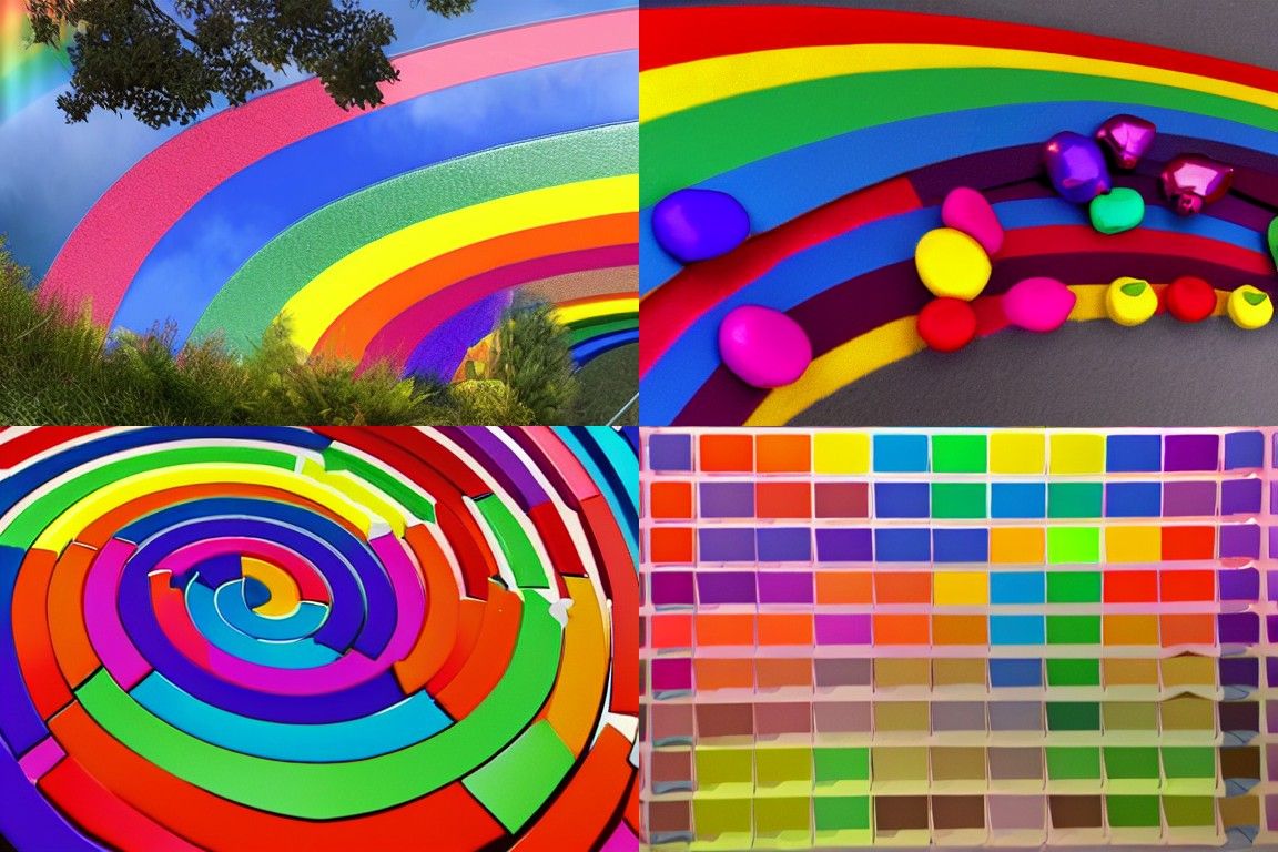 Rainbowcore Abstract Art: A Burst of Color