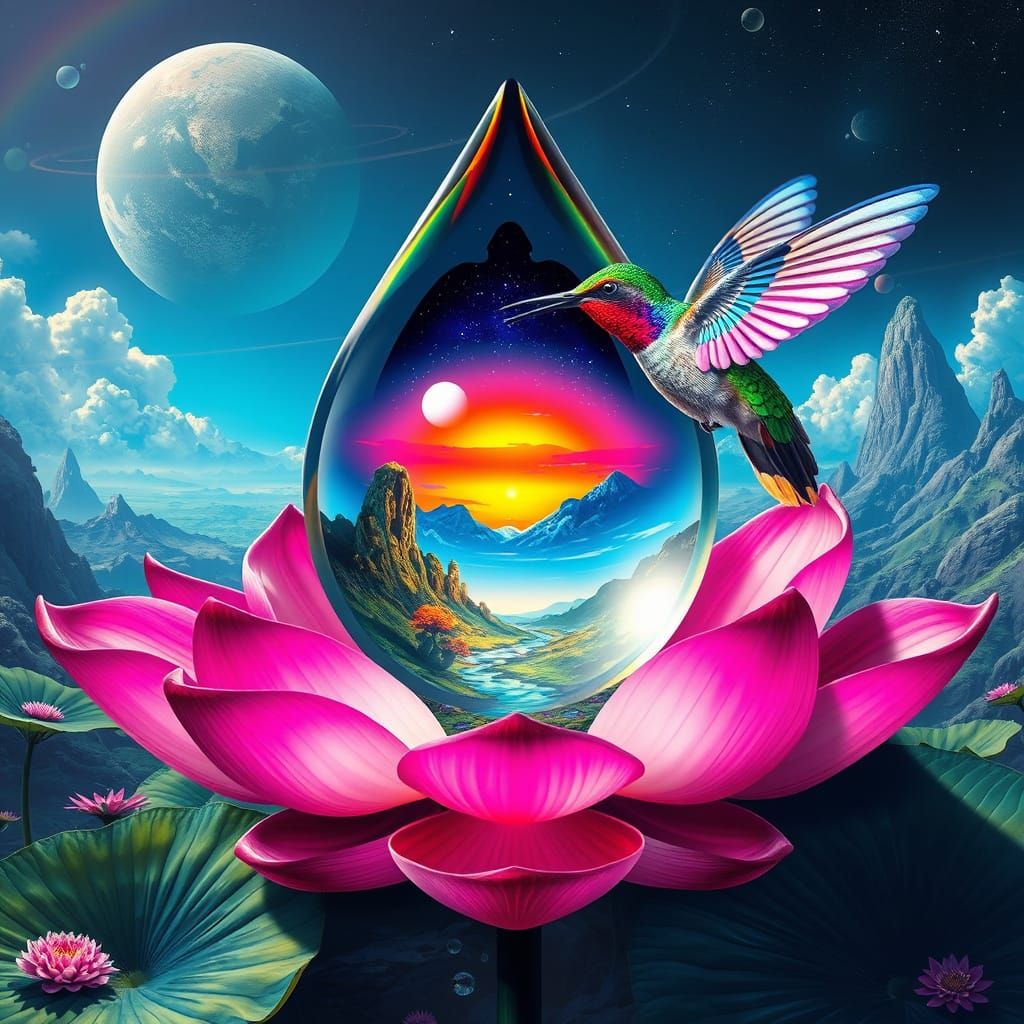 Exotic Lotus Portal on Alien World