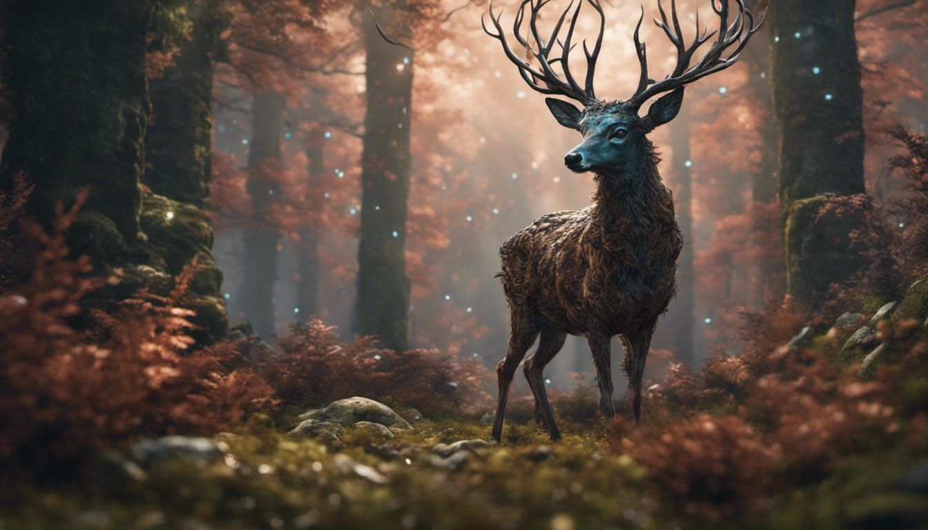 Magical Druidic Deer of the Forest