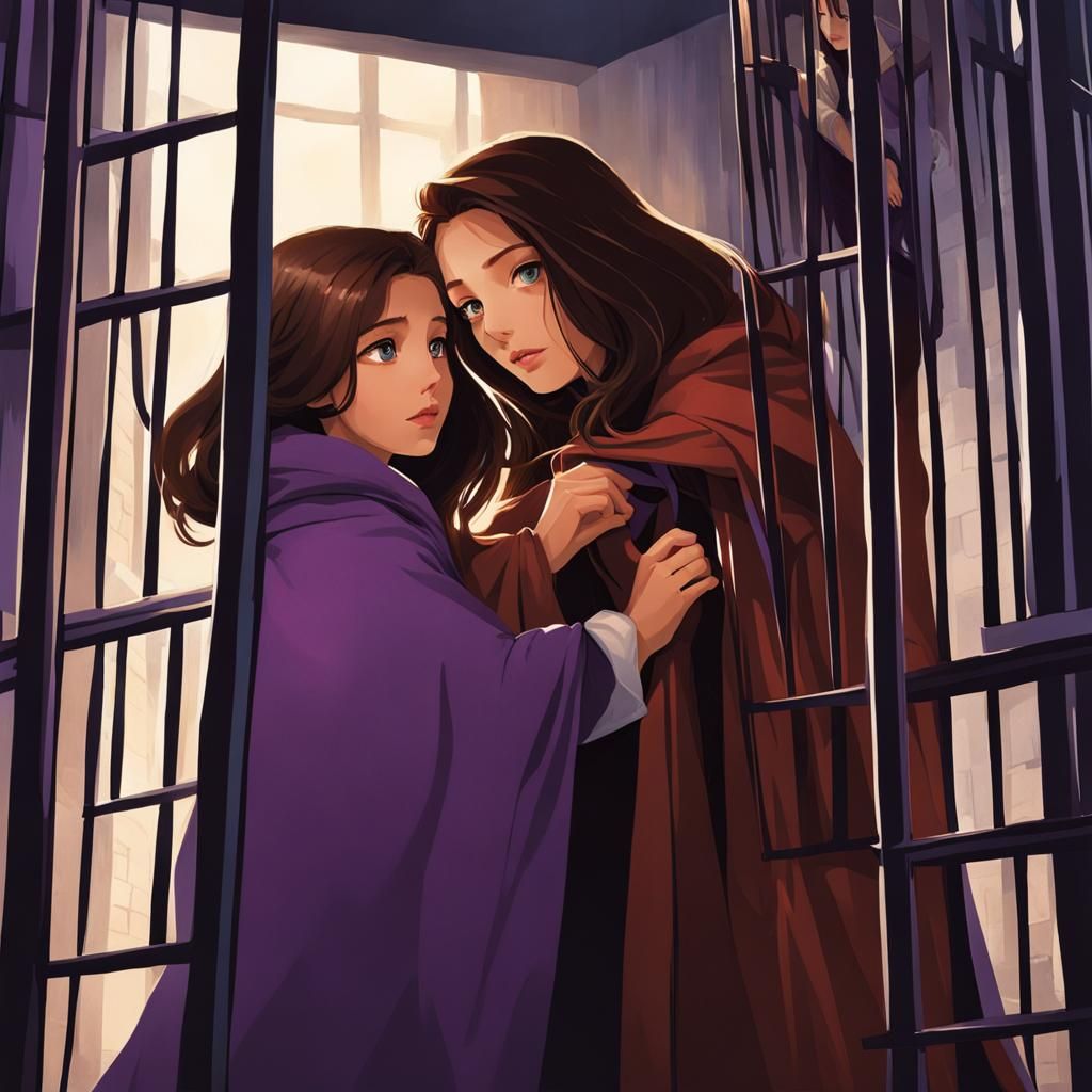 Sisters Separated: A Heartbreaking Prison Window Scene