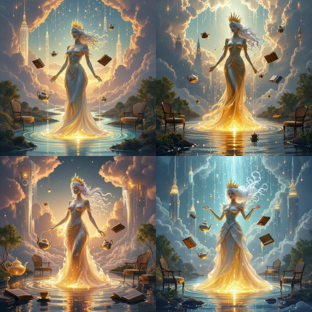 Queen of Liquid Light in a Dreamlike World