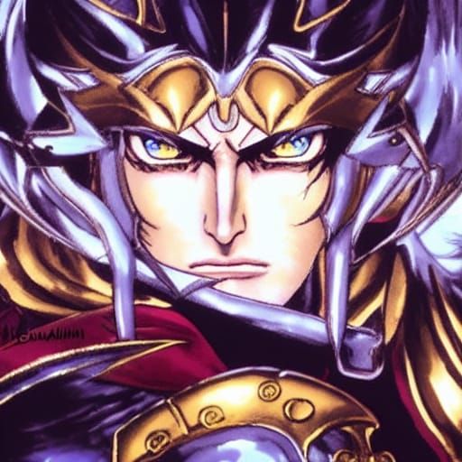 Alucard in Golden Armor: 3D Anime Animation