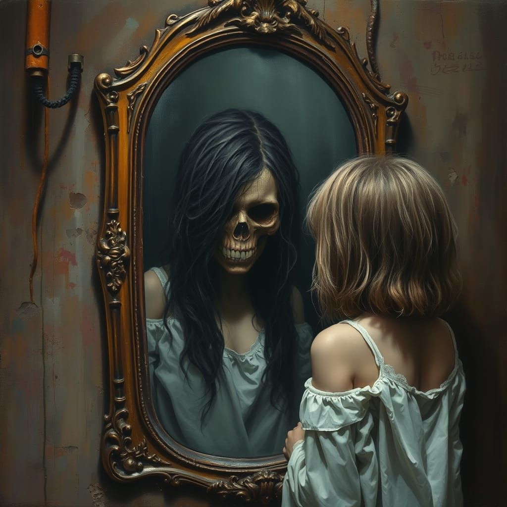 Midnight Reflections in a Haunted Warehouse