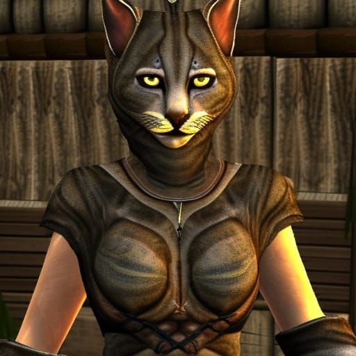 Khajiit Skooma Trader in Morrowind Style