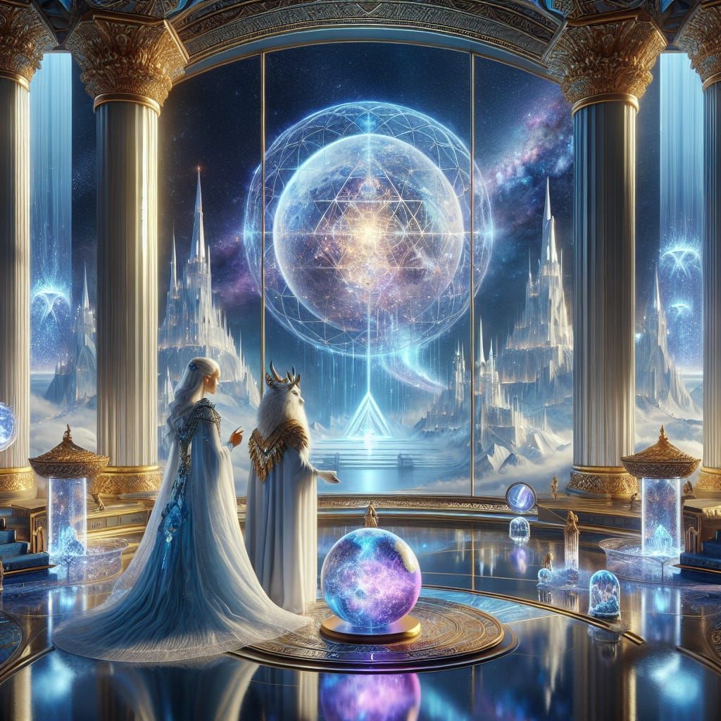 White Nordic Queen of Atlantis Meets Draconian Dragon in Gra...