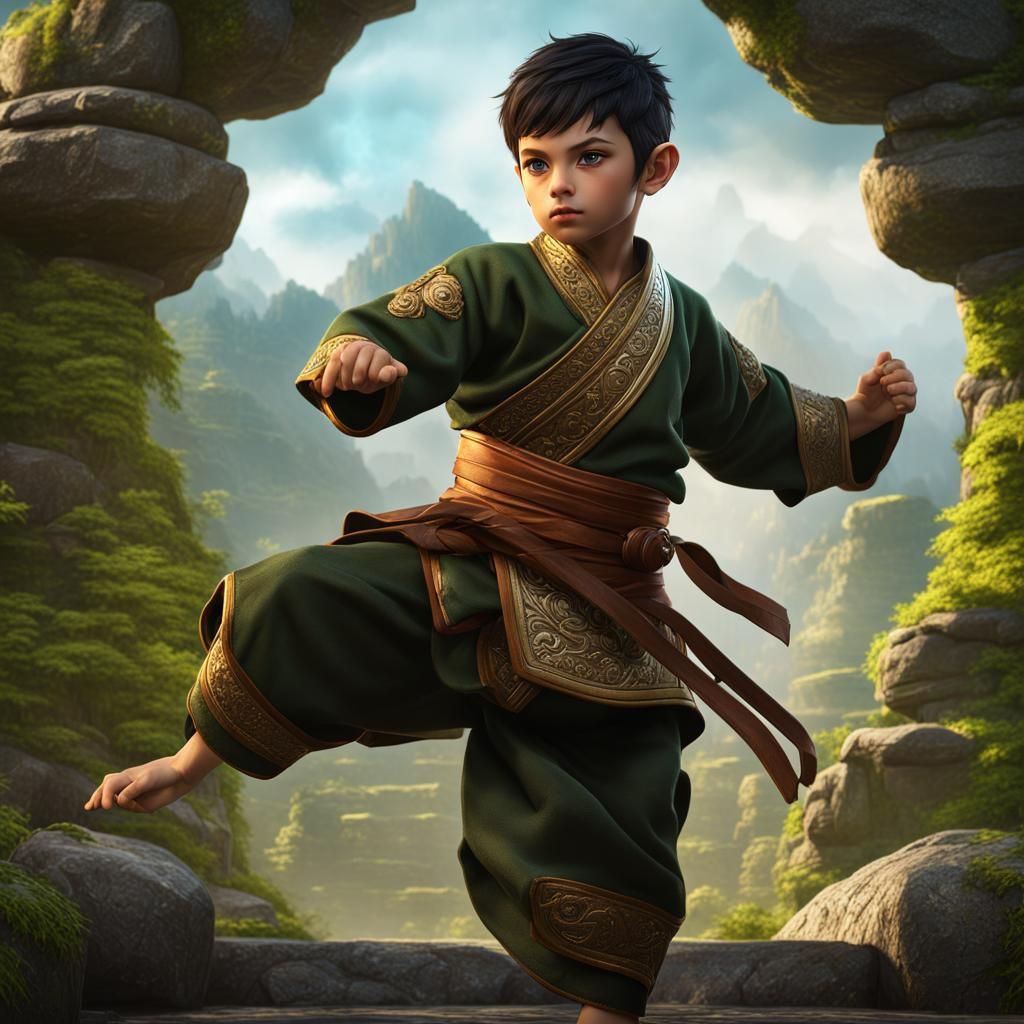 Agile Halfling Monk Excels at Martial Arts