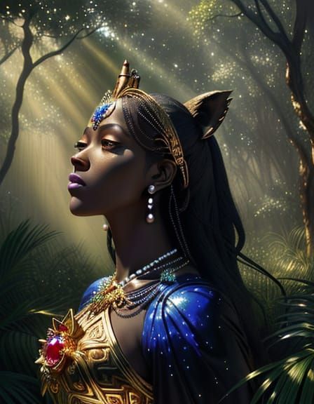 Gemstone and Precious Metals Surreal Scene