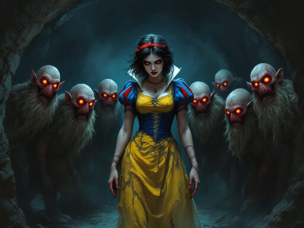 Snow White in a Dark, Twisted Mine