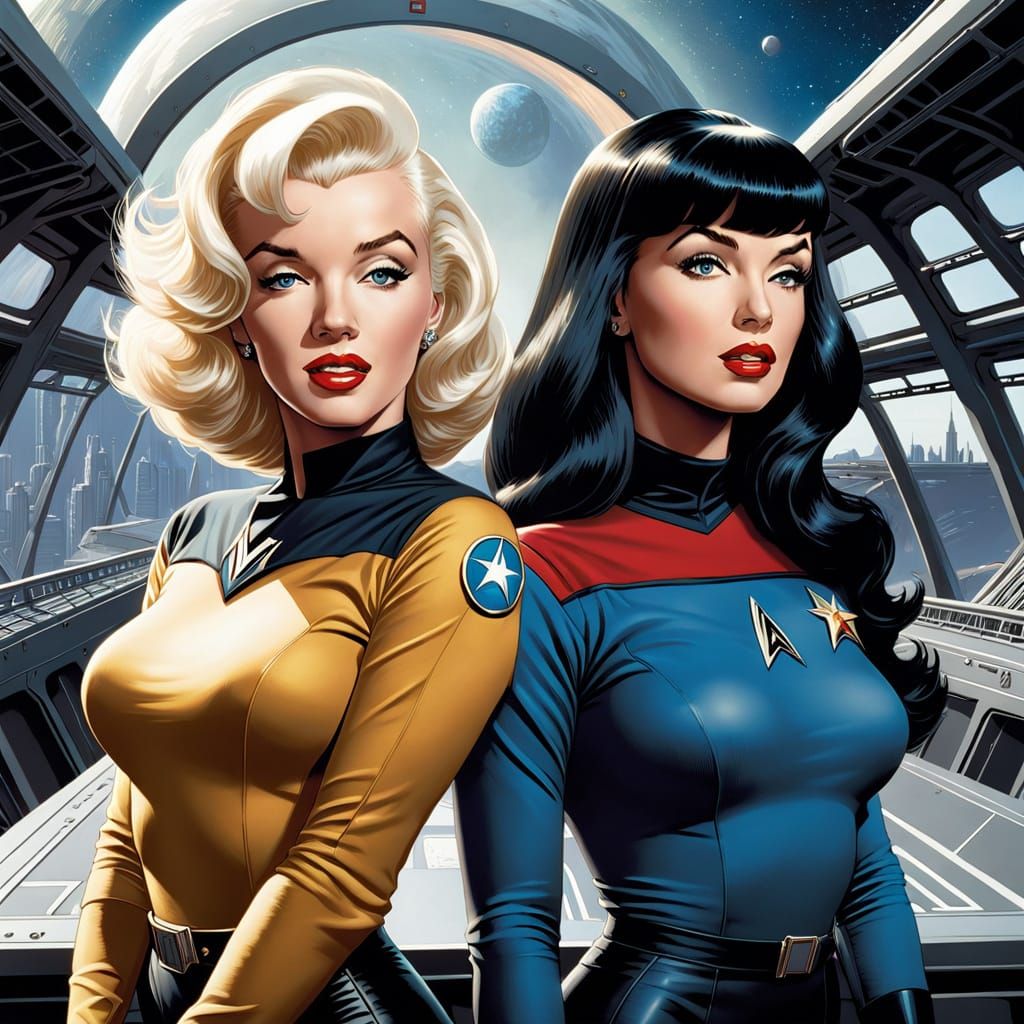 Sensual Women Unite in Epic Comic Book Art