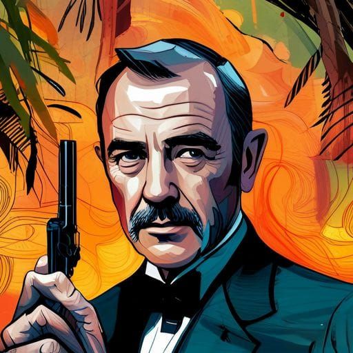 Sean Connery as James Bond Portrait