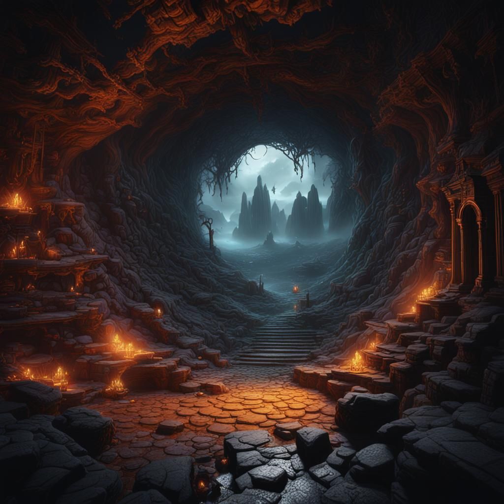 Fantastical Dark Hole Concept Art