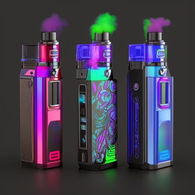 Futuristic RGB Vaping Devices in Unreal Engine 5