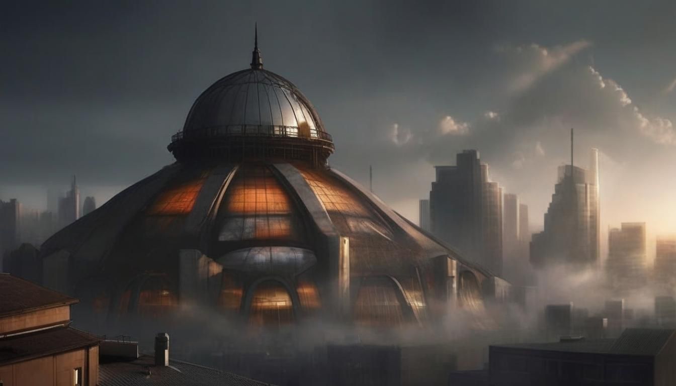 Sunlight Shielding Dome Concept for a City
