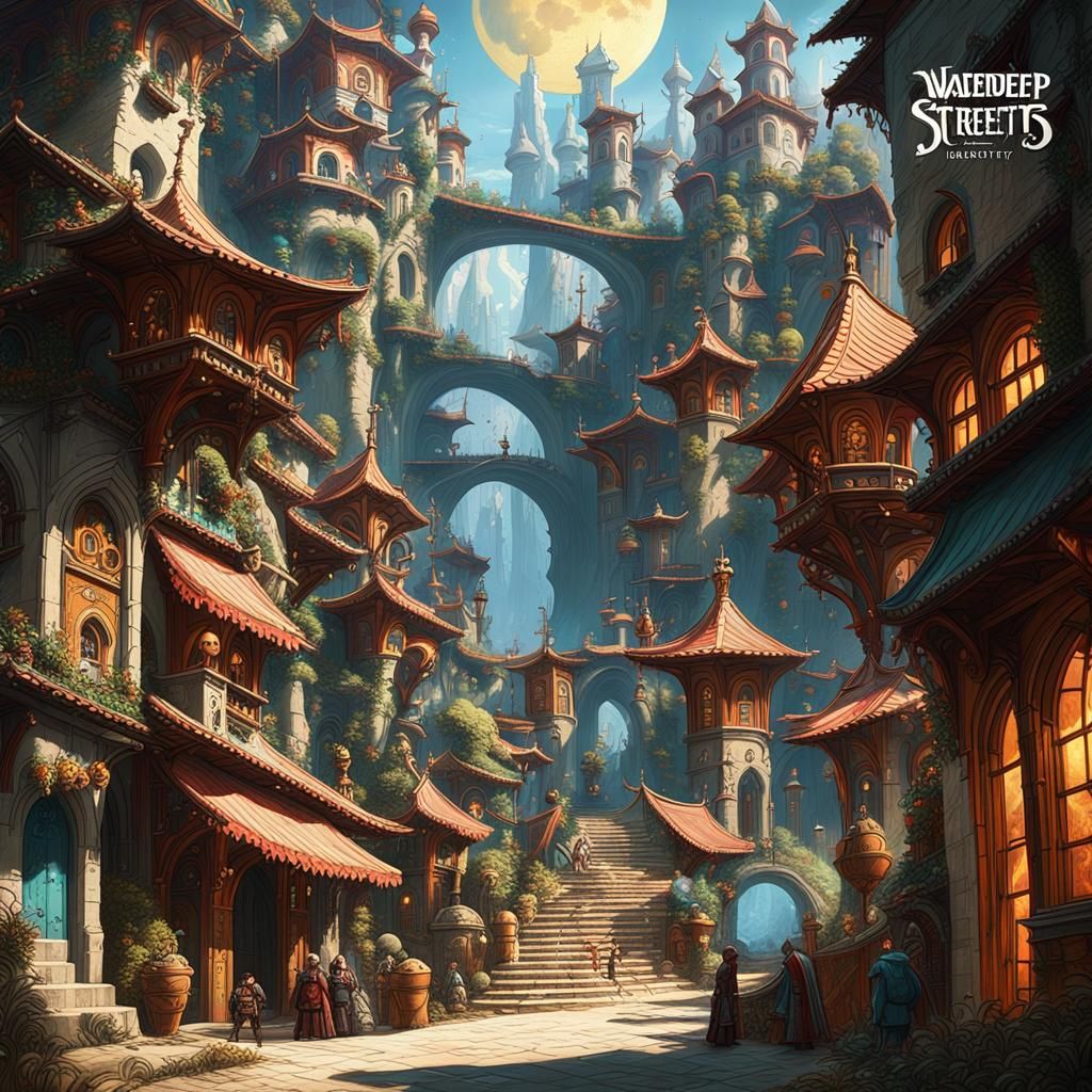 Waterdeep Streets Under Selûne's Gaze