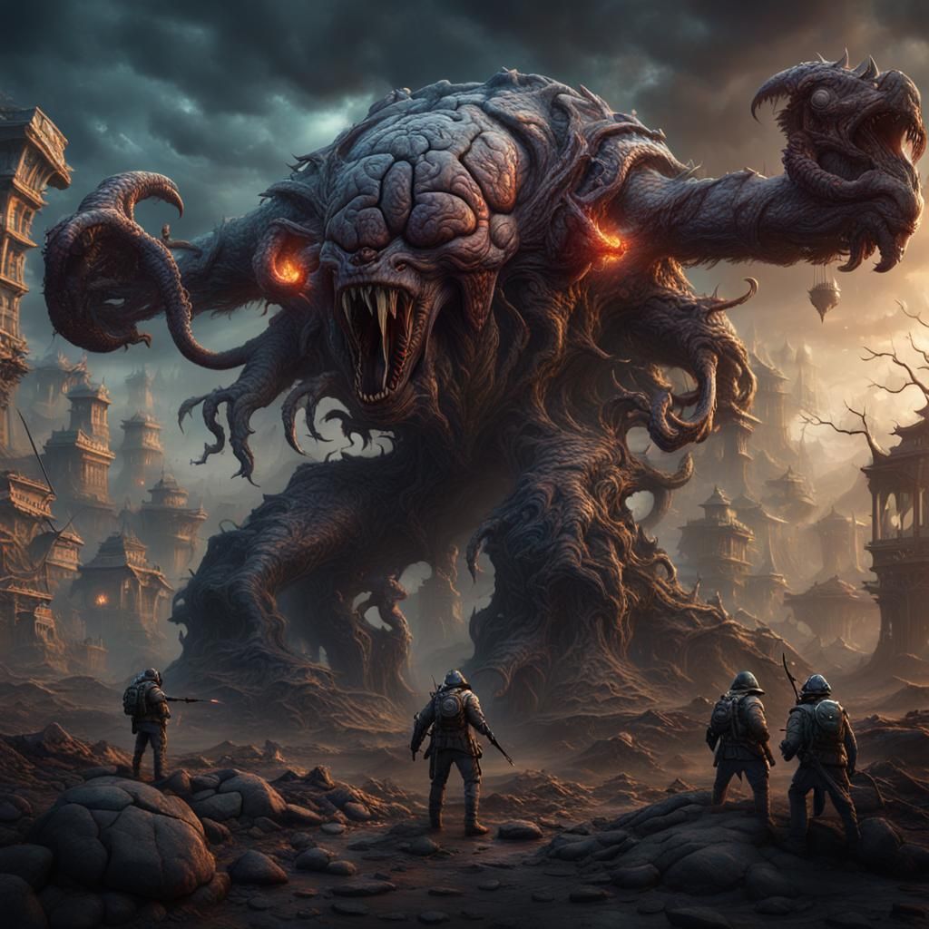 Brain Monster Goes to War: Fantasy Concept Art