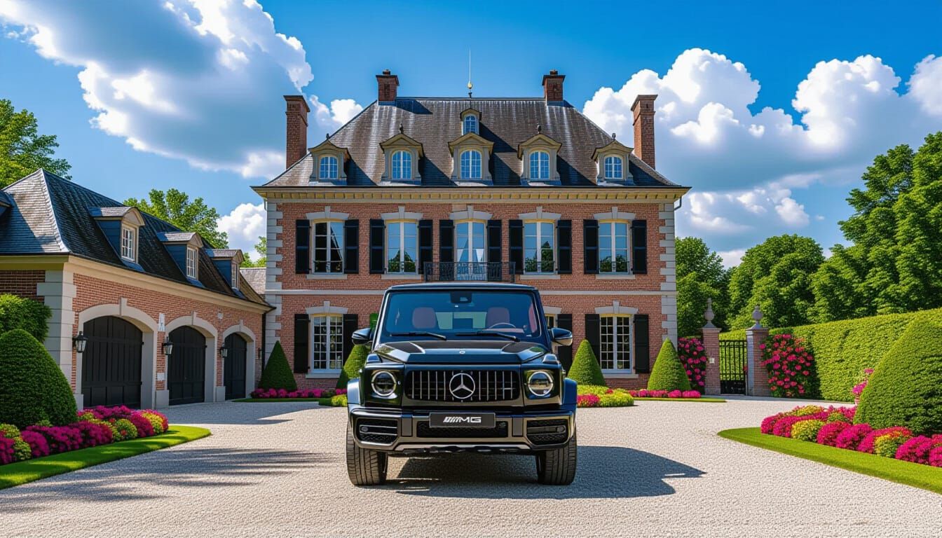 Brick Chateau with Mercedes-AMG G 63