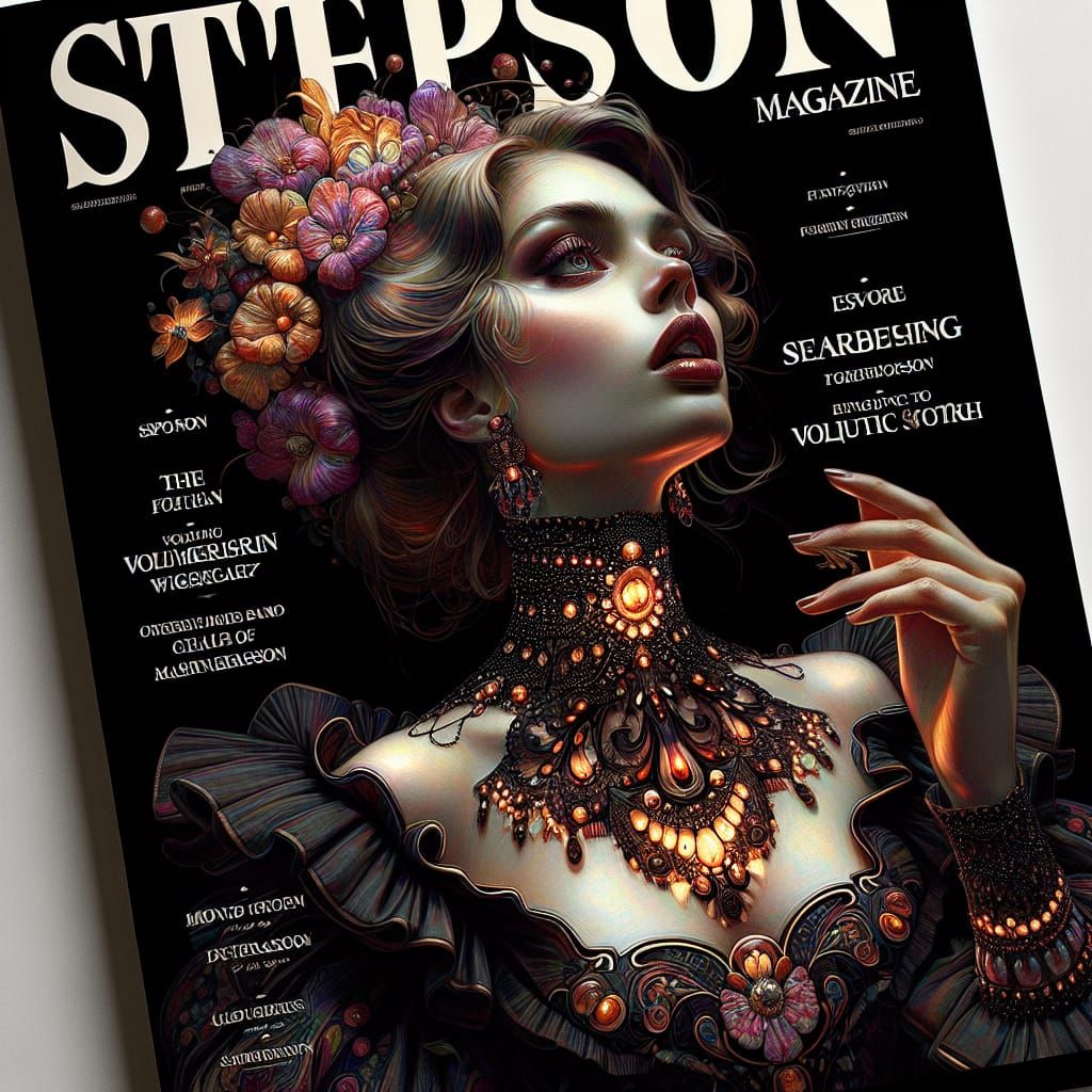 Stepson Magazine Cover in Art Nouveau Style