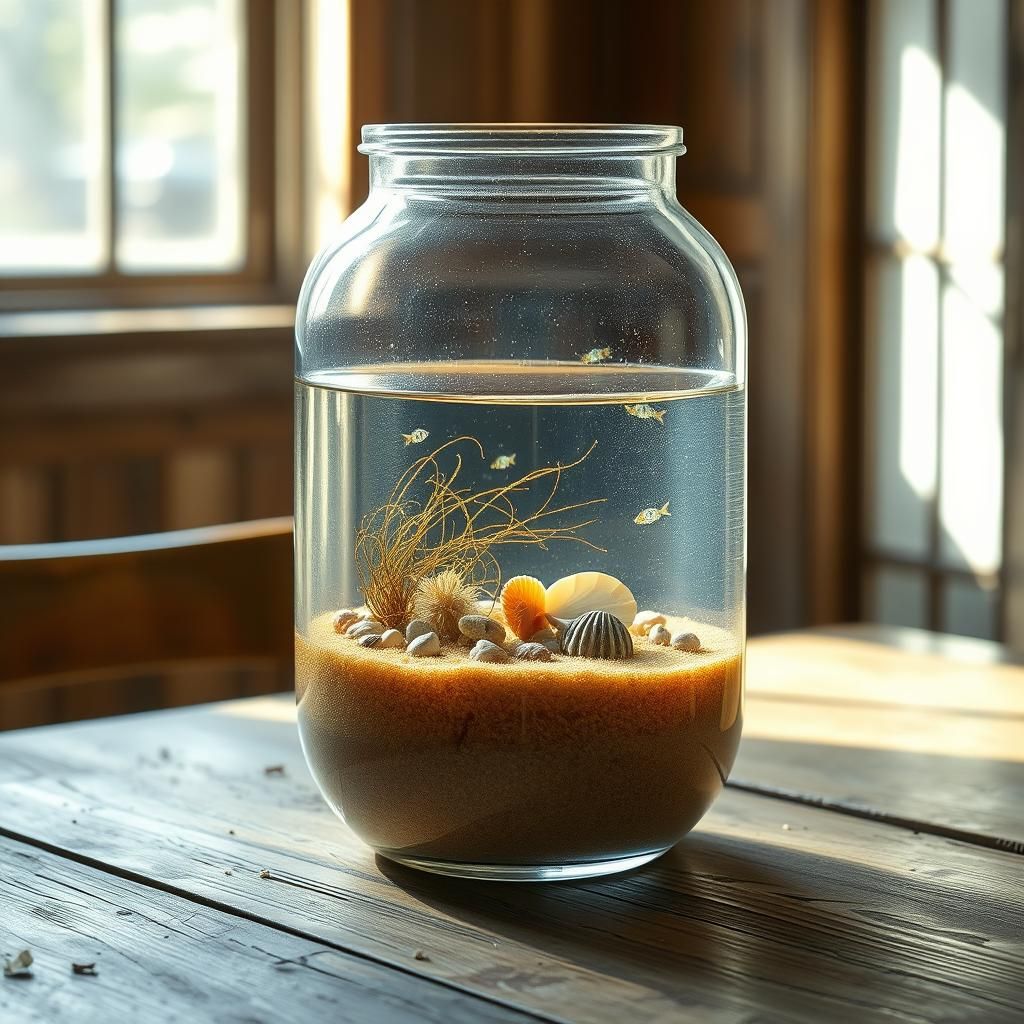 Luminous Beach Jar Still Life Painting