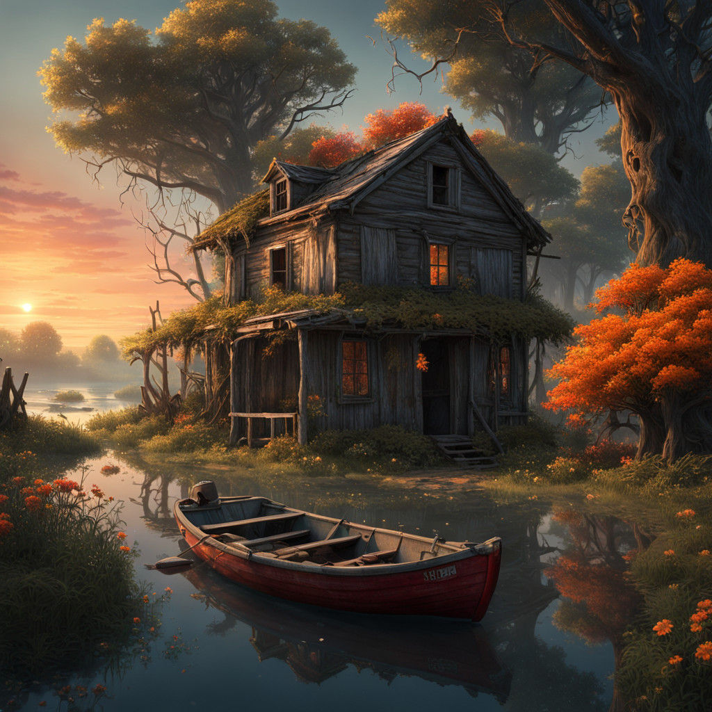 Ethereal Sunset at Haunted Lagoon