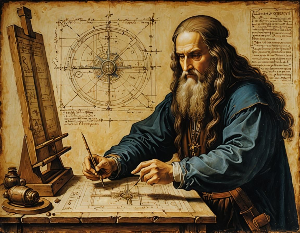 Da Vinci's Futuristic Invention Blueprint