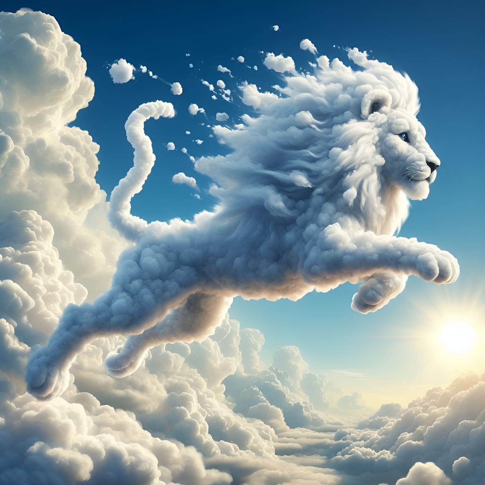 Leaping Lion of Cloud