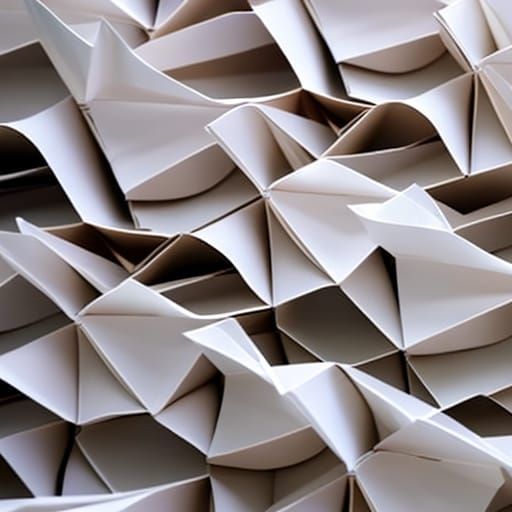 Origami Paper Folds Papercraft in 8K Resolution