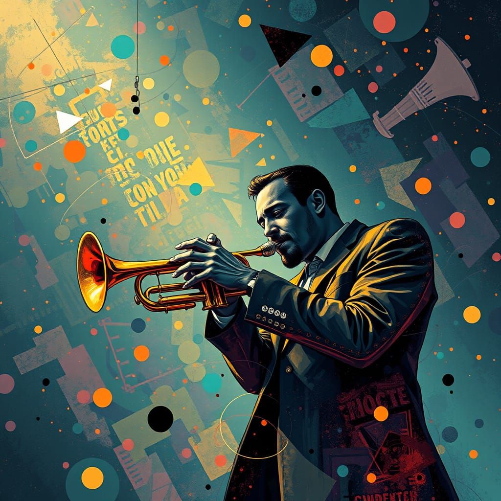 Soulful Jazz-Inspired Digital Art
