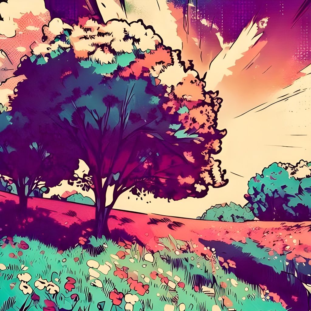 Harmonious Blend of Abstract Forms and Colors