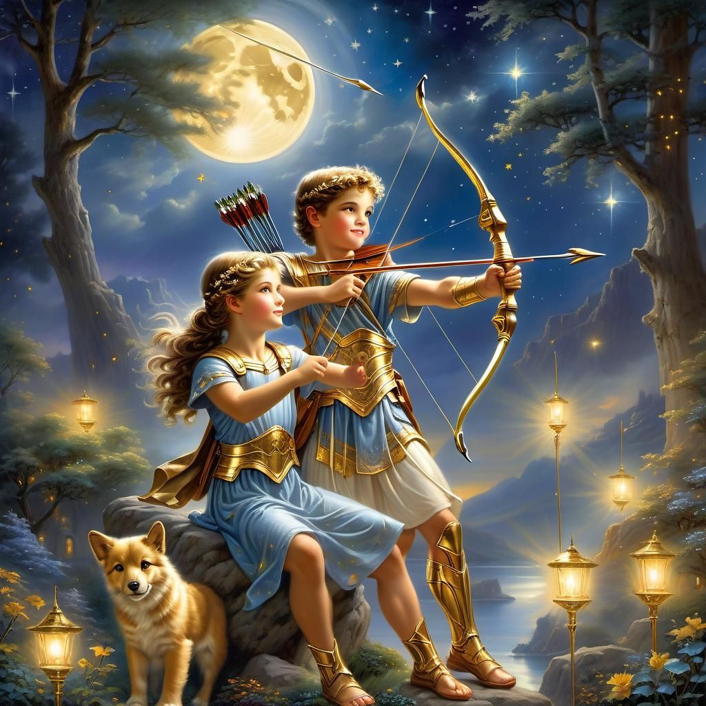 Young Apollo with his sister