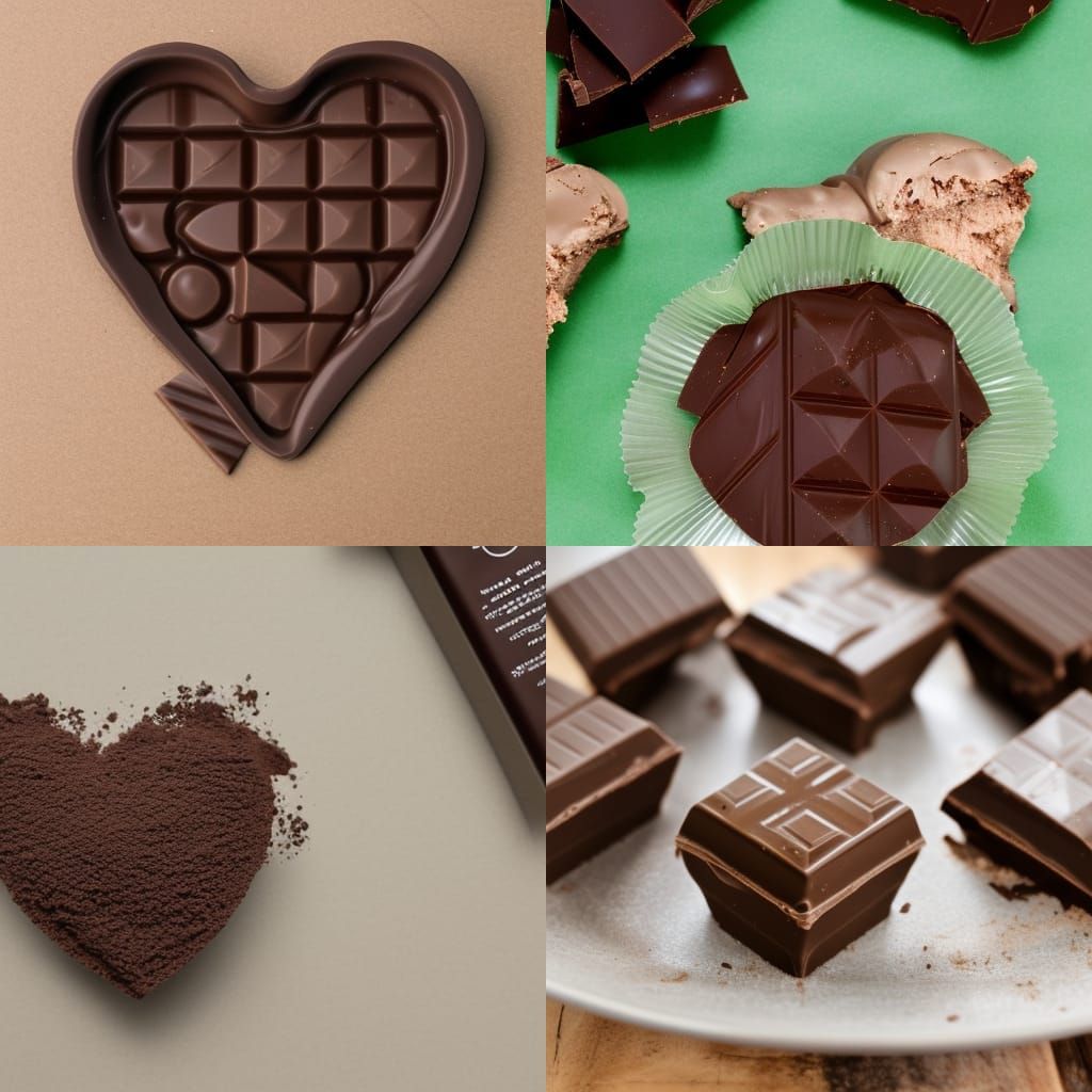 Delicious Dark Chocolate Block