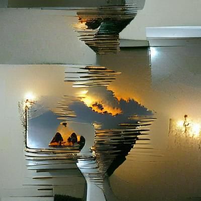 Intriguing Mirrored Reflection of an Object