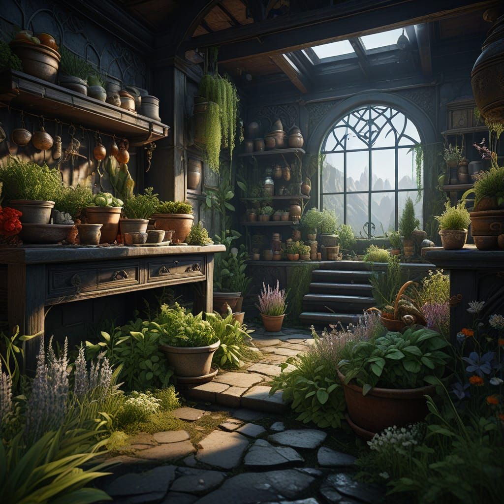 Fantastical Herbs and Spices Still Life