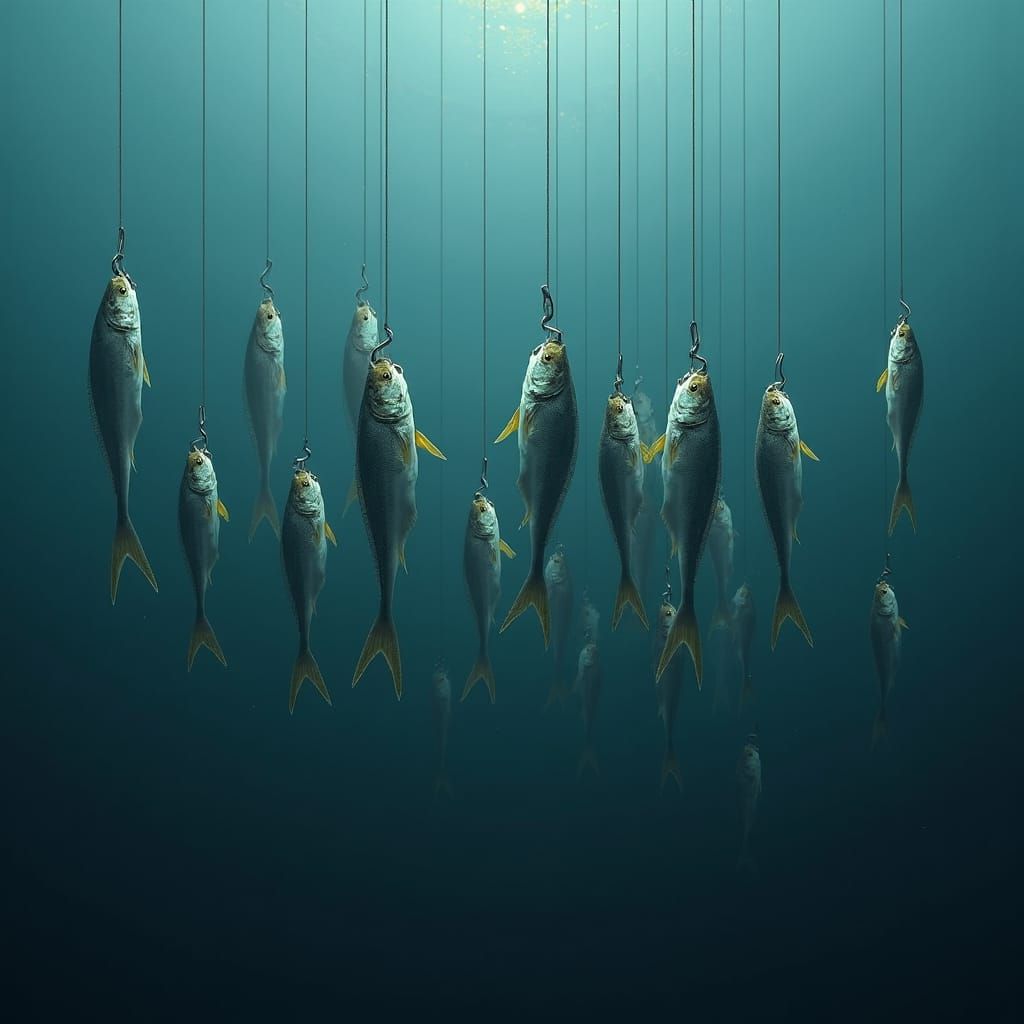 Lifeless Fish: Macabre Beauty of Overfishing in Hyperrealism