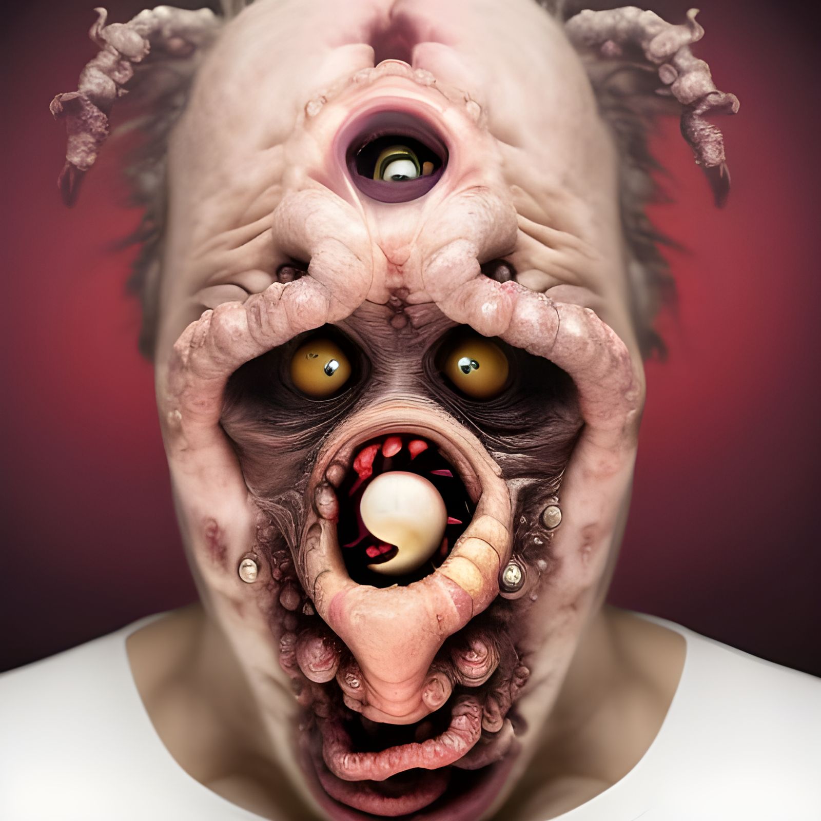 Lovecraftian Abomination Portrait: Nightmare Close-Up